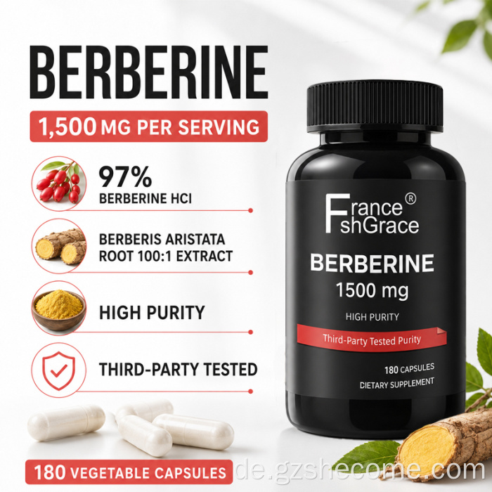 Shecome Berberin-HCI-Kapseln unterstützen die metabolische Gesundheit